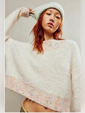 Free people stardust pull over sweater size large